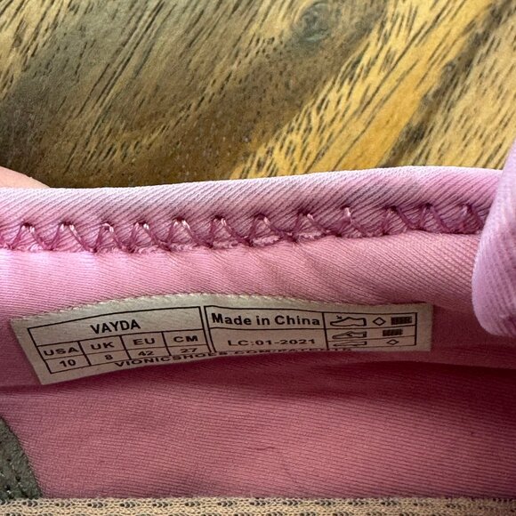 Vionic Womens Size 10  Brisk Vayda Grey Pink Walking Comfort Shoes Sneakers - Picture 6 of 10